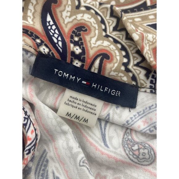 Tommy Hilfiger Multicolored Paisley Print Blouse Size M - Picture 7 of 9